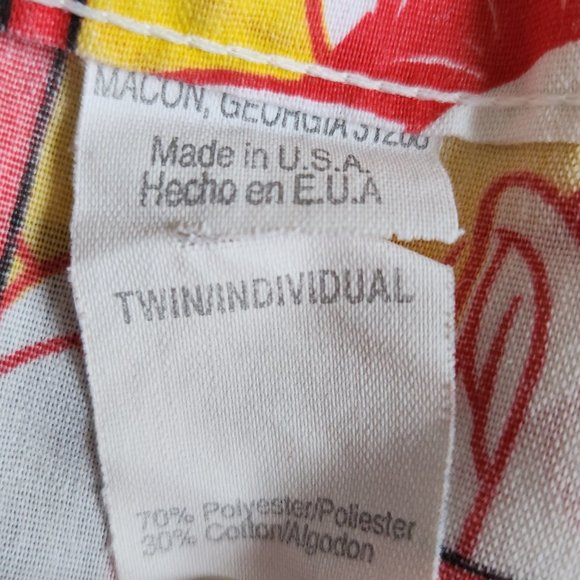 Vintage Looney Tunes Twin Flat Sheet 90s Bedding Fabric Material Film Strip - Picture 4 of 4